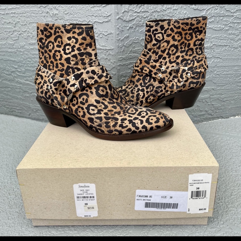 Golden Goose Boots Leopard